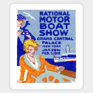 1916 New York City Boat Show Sticker